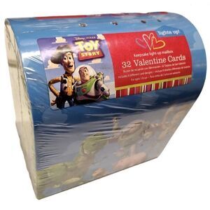 🔸️Vintage NIB Disney Pixar Toy Story Valentine Cards & Light-Up Mailbox